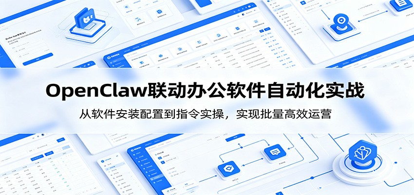OpenClaw自动化实操课:从软件安装配置到指令实操,实现批量高效运营-齐力副业