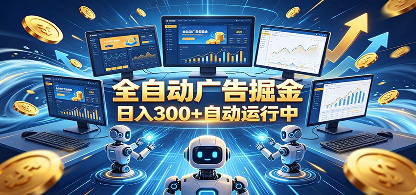 自动广告G机,日入300+,正规平台,广告浏览获益,时间自由,适合各类人群日常增收-齐力副业