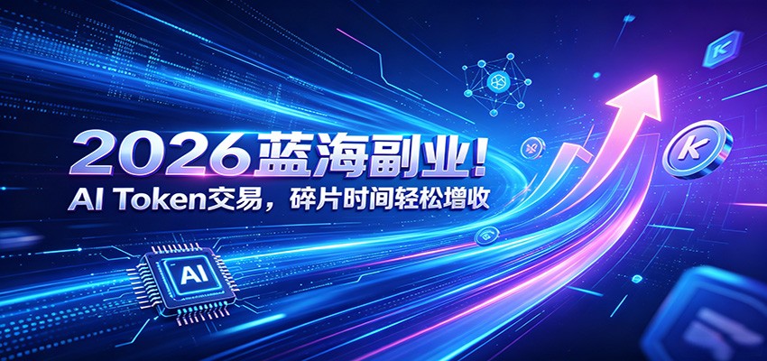 2026蓝海副业！AI Token交易，碎片时间轻松增收-齐力副业