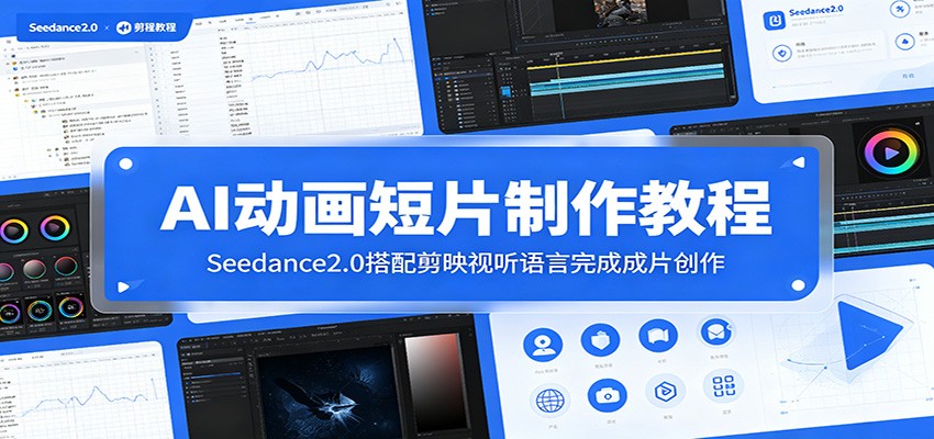 AI动画短片制作教程:Seedance2.0搭配剪映视听语言完成成片创作-齐力副业