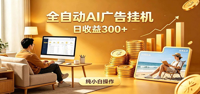 AI风口项目，全程解放双手，后台自动运行赚取收益，每天稳定收益300+-齐力副业