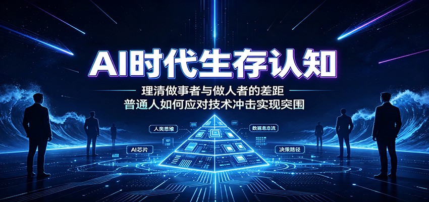 AI时代生存认知:理清做事者与做人者的差距,普通人如何应对技术冲击实现突围-齐力副业