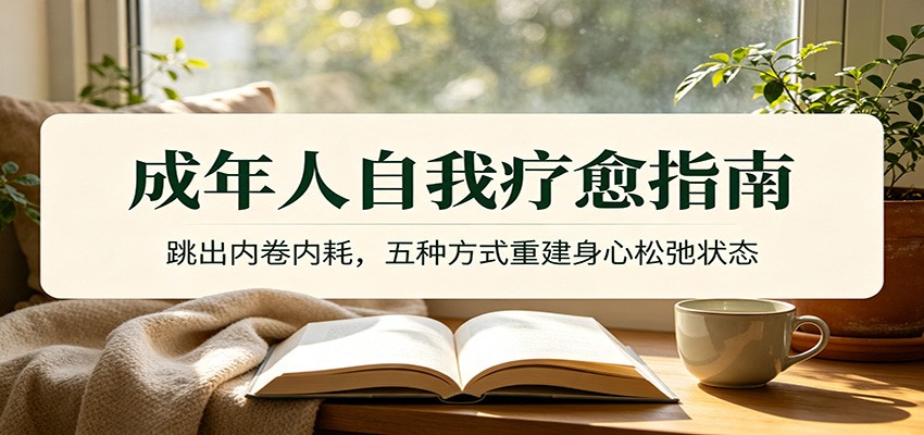 成年人自我疗愈指南：跳出内卷内耗，五种方式重建身心松弛状态-齐力副业
