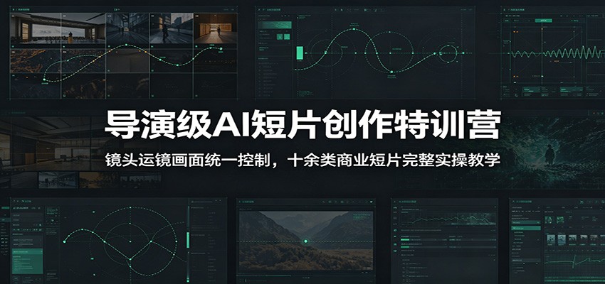 导演级AI短片创作特训营:镜头运镜画面统一控制,十余类商业短片完整实操教学(更新)-齐力副业