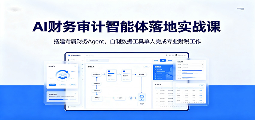 AI财务审计智能体落地实战课:搭建专属财务Agent,自制数据工具单人完成专业财税工作-齐力副业