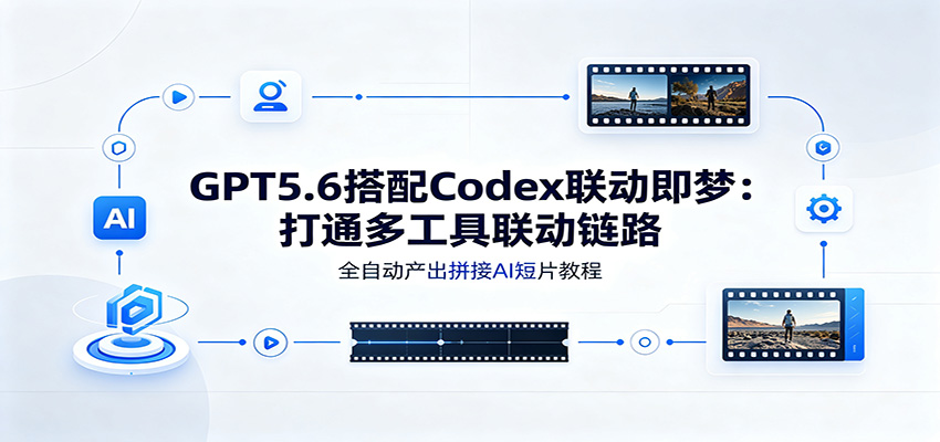 GPT5.6搭配Codex联动即梦:打通多工具联动链路,全自动产出拼接AI短片教程-齐力副业