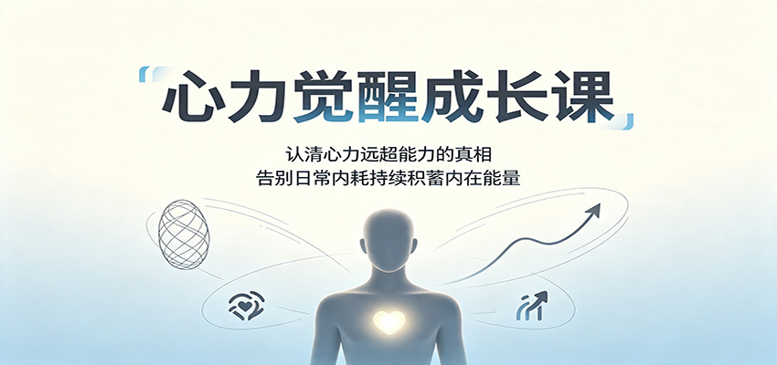 心力觉醒成长课:认清心力远超能力的真相,告别日常内耗持续积蓄内在能量-齐力副业