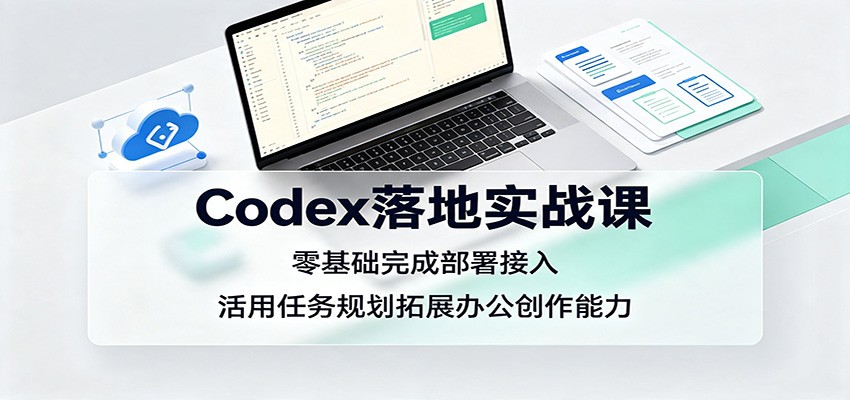 Codex落地实战课：零基础完成部署接入，活用任务规划拓展办公创作能力-齐力副业
