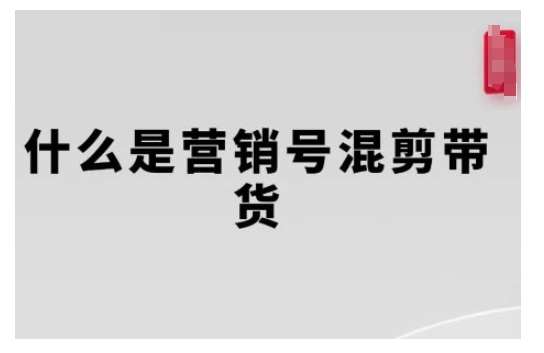 营销号混剪带货，从内容创作到流量变现的全流程，教你用营销号形式做混剪带货-齐力副业