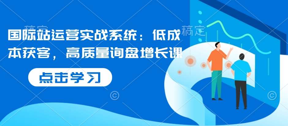 国际站运营实战系统：低成本获客，高质量询盘增长课-齐力副业