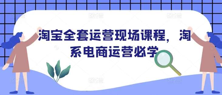 淘宝全套运营现场课程，淘系电商运营必学-齐力副业