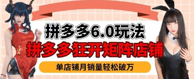 拼多多虚拟商品暴利6.0玩法，轻松实现月入过W-齐力副业