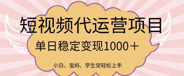 2025最新风口项目，短视频代运营日入多张【揭秘】-齐力副业