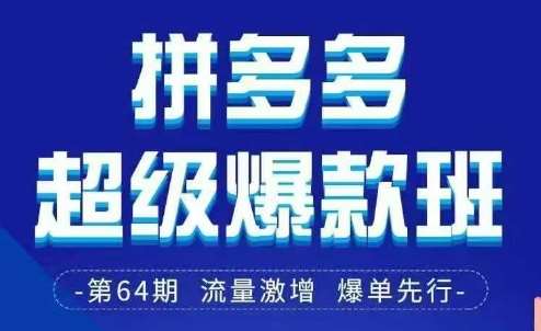 拼多多超级爆款班64期线下课资料3月28-29号pdf和思维导图-齐力副业