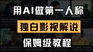 用AI做第一人称独白影视解说，手把手教学，保姆级教程-知行副业网