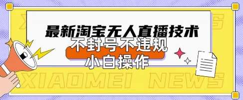 2025年淘宝无人直播带货10.0.全新技术，不违规，不封号，纯小白操作，日入数张【揭秘】-齐力副业