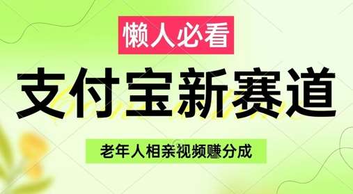 支付宝新赛道，利用老年人相亲视频，挣分成收益，轻松月入过W，操作简单-齐力副业