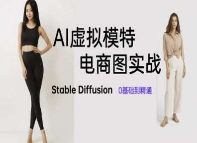 AI虚拟模特电商图实战，AI绘画Stable Diffusion 0基础到精通-齐力副业