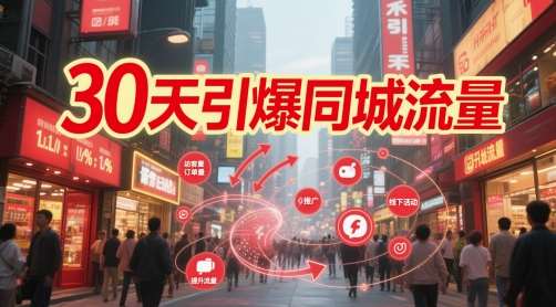 30天引爆同城流量：团购篇 认知篇 流量篇 来客篇 达人篇 老板人设IP篇 投流篇-齐力副业