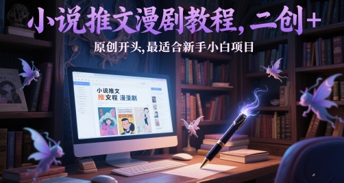 小说推文漫剧教程,二创+原创开头,最适合新手小白项目插图 小说推文漫剧教程,二创+原创开头,最适合新手小白项目插图