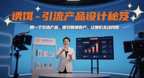 诱饵-引流产品设计秘笈，用一个引流产品，吸引精准客户，让他们主动找你-齐力副业