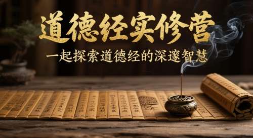道德经实修营，一起探索道德经的深邃智慧-齐力副业