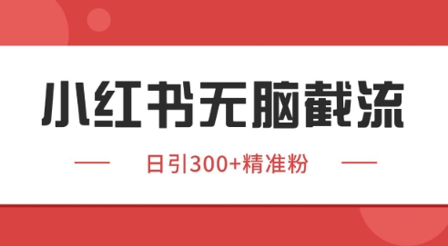 小红书截流同行客源，独家野路子获客玩法 日引200+暴力获客【揭秘】-齐力副业