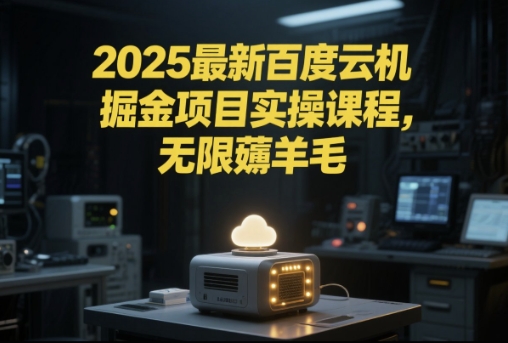 2025最新百度云机掘金项目实操课程单窗口保底5-10元月收益单窗口150+【揭秘】-齐力副业