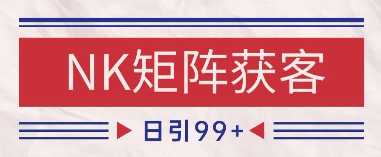 小红书某音NK赛道引流获客 自热矩阵日引200+【揭秘】-齐力副业