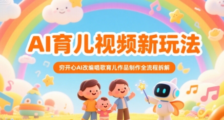 AI育儿视频新玩法,穷开心AI改编唱歌育儿作品制作全流程拆解插图 AI育儿视频新玩法,穷开心AI改编唱歌育儿作品制作全流程拆解插图