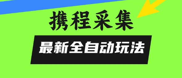 携程信息采集全自动玩法，0风控，无脑开干【揭秘】-齐力副业