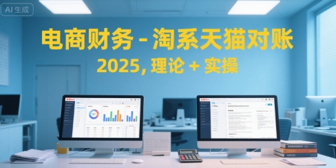 电商财务-淘系天猫对账2025，理论+实操-齐力副业