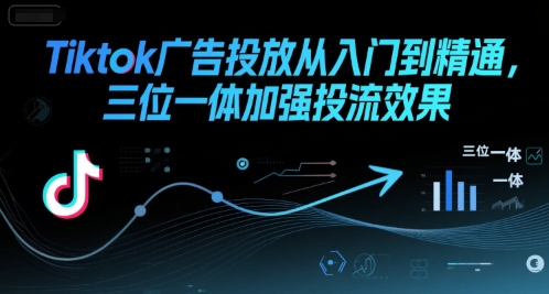Tiktok广告投放从入门到精通，三位一体加强投流效果-齐力副业