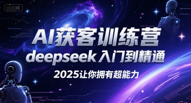 AI获客训练营，deepseek入门到精通，2025让你拥有超能力-齐力副业