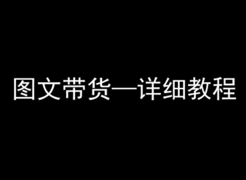 抖音图文带货详细教程，简单易上手，小白都能学会-齐力副业