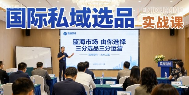 国际私域选品实战课，蓝海市场由你选择，七分选品三分运营-齐力副业