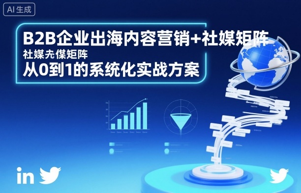 B2B企业出海内容营销+社媒矩阵，从0到1的系统化实战方案-齐力副业