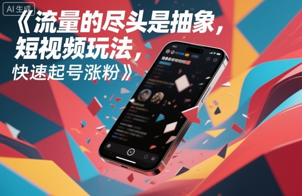 流量的尽头是抽象，抽象新奇特短视频玩法，快速起号涨粉-齐力副业