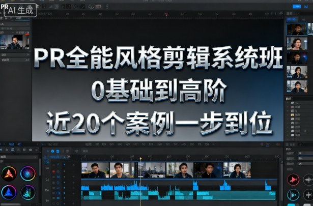 PR全能风格剪辑系统班，0基础到高阶，近20个案例一步到位-齐力副业