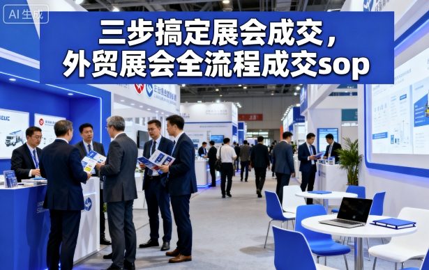 三步搞定展会成交，外贸展会全流程成交sop-齐力副业