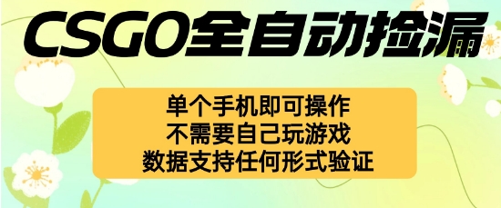 自动挂G捡漏，不用自己挂G不用玩游戏，一个手机即可操作，新手小白轻松月入1W+【揭秘】-齐力副业