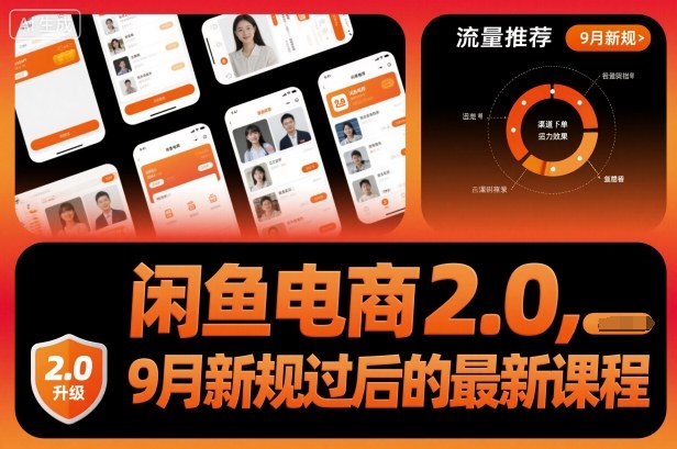 闲鱼电商2.0，9月新规过后的最新课程-齐力副业