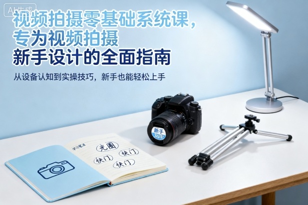 视频拍摄零基础系统课，专为视频拍摄新手设计的全面指南-齐力副业