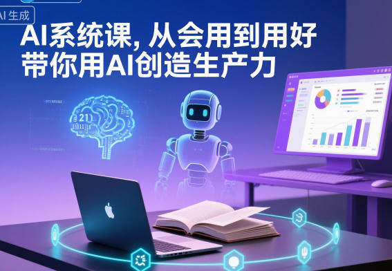 AI系统课,从会用到用好,带你用AI创造生产力-齐力副业