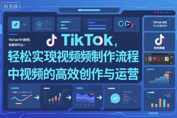 TikTok中视频制做流程，轻松实现Tk中视频的高效创作与运营-齐力副业