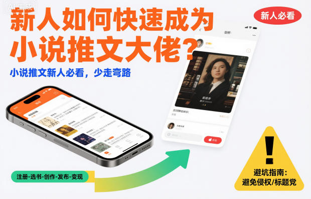新人如何快速成为小说推文大佬？小说推文新人必看，少走弯路-齐力副业