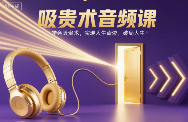 吸贵术音频课，学会吸贵术，实现人生奇迹，破局人生-齐力副业