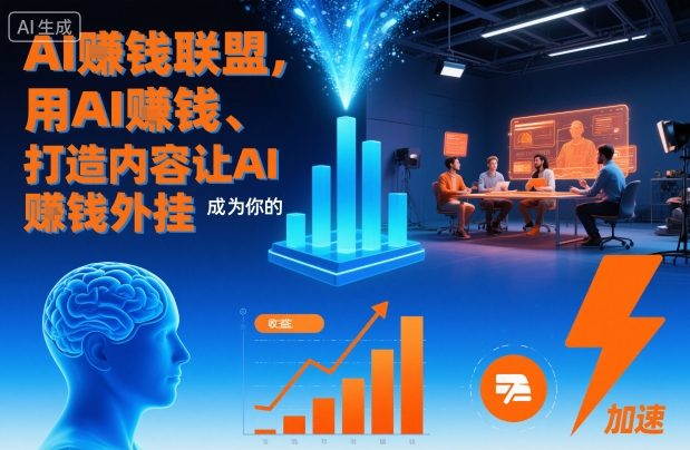 AI賺钱联盟，用AI賺钱、打造内容让AI成为你的賺钱外挂-齐力副业