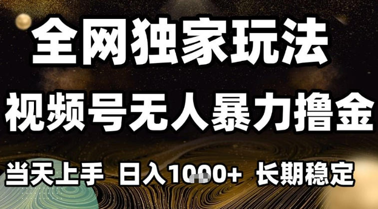 年底最新独家视频号无人直播撸礼物，小白也能轻松日入1k+，长期稳定，可批量复制【揭秘】-齐力副业