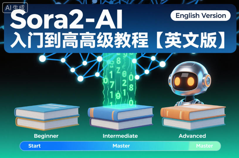 Sora2-AI入门到高级教程【英文版】-齐力副业